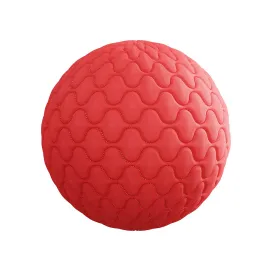 Quilted red fabric2